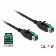 DELOCK PoweredUSB Kabel Stecker 12 V PoweredUSB Stecker 12 V 4 m für POS Drucker und Terminals (85495)