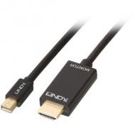 LINDY Kabel Mini DisplayPort / HDMI 4K30 DP: passiv 3m mDP Stecker an HDMI Stecker (36928)