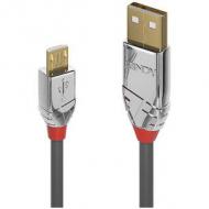 LINDY 3m USB 2.0 Typ A an Micro-B Kabel Cromo Line 480 Mbit / s (36653)