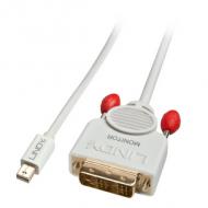 LINDY Mini DisplayPort an DVI-D Kabel 3m weiss (41958)