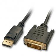 LINDY Kabel DisplayPort / DVI-D 1m DP Stecker an DVI-D Stecker (41490)