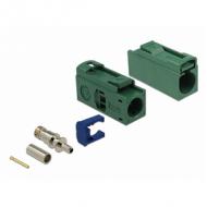 DELOCK FAKRA E Buchse 25mm lang zum Crimpen (89689)