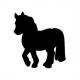 Symbolbild: Anwendung Kreidetafel SILHOUETTE "Pferd" FB-HORSE