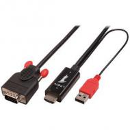 LINDY Kabel HDMI an VGA aktiv 1m Stecker  /  Stecker (41455)