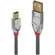 LINDY 3m USB 2.0 Typ A / Mini-B Kabel Cromo Line 480 Mbit / s (36633)