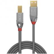 LINDY 3m USB 2.0 Typ A an B Kabel Cromo Line 480 Mbit / s (36643)