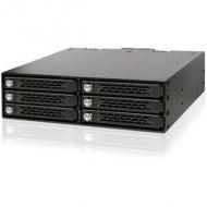 Icy dock backplane sata 2,5"" hdd / ssd icy dock mb996sk-6sb,6-bay,keylocks (mb996sk-6sb)