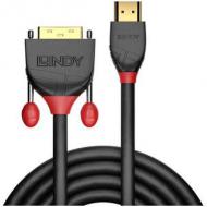 LINDY 2m HDMI/DVI-D Kabel Black Line HDTV und HDCP kompatibel (36272)