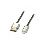 LINDY Slim HDMI High Speed A/D Kabel, 1m mit Ethernet (41681)
