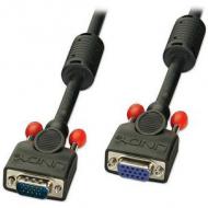 LINDY VGA Kabel M/F schwarz 2m HD15 M/F mit Schrauben DDC-fähig (36393)