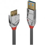LINDY 1m USB 3.0 Typ A an Micro-B Kabel Cromo Line 5 Gbit / s (36657)