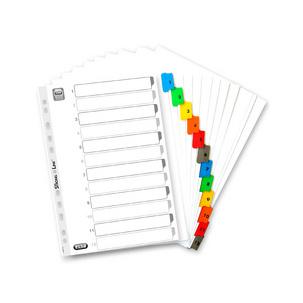 Zahlen Mylarkarton-Register, farbige Taben, DIN A4 Überbreit, 12-teilig 100204627