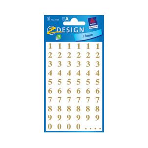 Zahlen-Sticker, Transparente Folie 3728
