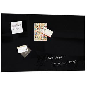 Glas-Magnettafel "artverum", schwarz GL120