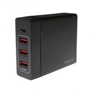 USB-Tisch-Ladegerät, 3x USB-A / 1x USB-C