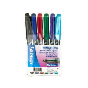 Faserschreiber V Sign Pen, 6er Etui 321391