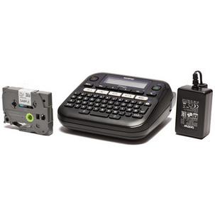 Tisch-Beschriftungsgerät "P-touch D210VP", inkl. Netzadapter & Schriftband PTD210VPZG1