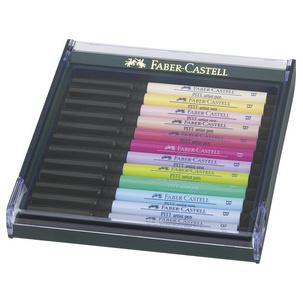 Tuschestift PITT artist pen, 12er Etui Pastellfarben 267420
