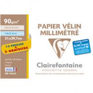 Millimeterpapier, DIN A4, in Sammelmappe - Aktionspack