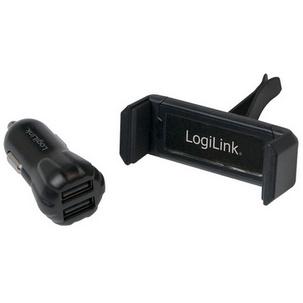 USB-KFZ-Ladegerät + Smartphone-Halterung, im Set PA0133