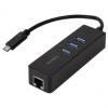 USB 3.0 auf Gigabit Adapter, 3-Port USB Hub