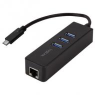 USB 3.0 auf Gigabit Adapter, 3-Port USB Hub