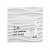 Glas-Magnettafel "artverum" Design, White-Waves