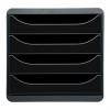 Schubladenbox BIG-BOX, schwarz / schwarz glänzend