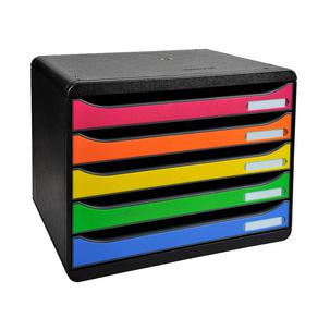 Schubladenbox BIG-BOX PLUS quer, schwarz / harlekin 308798D