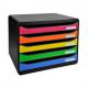 Schubladenbox BIG-BOX PLUS quer, schwarz / eisblau 308798D