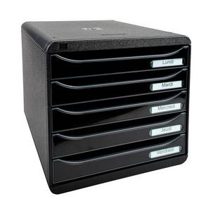 Schubladenbox BIG-BOX PLUS, schwarz / schwarz glänzend 3097214D