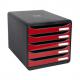 Schubladenbox BIG-BOX PLUS, schwarz / himbeer glänzend 3097214D