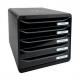 Schubladenbox BIG-BOX PLUS, schwarz / himbeer glänzend 3097213D