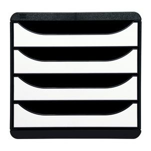 Schubladenbox BIG-BOX, schwarz / weiß glänzend 3104213D