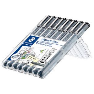 Pigmentliner, 8er Etui 308 SB8