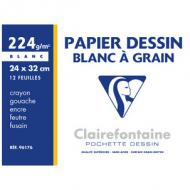 Symbolbild: Zeichenpapier "Blanc à Grain", 240 x 320 mm