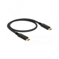 DELOCK USB 3.1 Gen 2 10 Gbps Kabel Type-C zu Type-C 0,5 m 3 A E-Marker (83042)