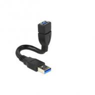 DELOCK Kabel USB 3.0 Typ-A Stecker USB 3.0 Typ-A Buchse ShapeCable 0,15 m (83713)