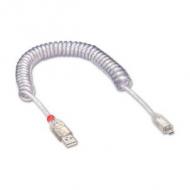 LINDY USB 2.0 Spiralkabel Typ A / Micro-B, 0,2m-2m (31926)