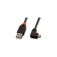 LINDY USB 2.0 Kabel Typ A / Micro-B 90 Grad gewinkelt 1m (31976)