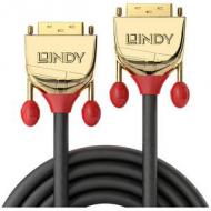 LINDY 10m Gold DVI-D SLD Single Link Kabel 18+1 Single Link Aufloesung 1920x1200 (36215)