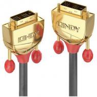 LINDY 15m Gold DVI-D SLD Single Link Kabel 18+1 Single Link Aufloesung 1920x1200 (36216)