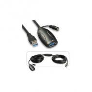 LINDY USB 3.0 Active Extension 10m, unterstuetzt USB SuperSpeed-Transferraten bis max. 5Gbitps (43156)