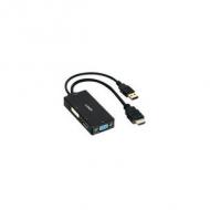 LINDY HDMI an DP / DVI / VGA Konverter Unterstuetzt Aufloesungen bis Ultra HD 4K DisplayPort und Full HD DVI-D und VGA (38182)