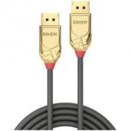 LINDY 7,5m DisplayPort Kabel Gold Line Aufloesung: 4096x2160 60Hz 4:4:4 10bit (36295)