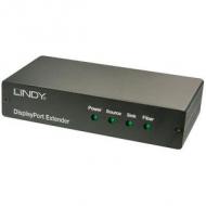LINDY DisplayPort 1.2 Extender Fiber LWL 200m MPO unterstuetzt DP 1.2 bis 3840x2160p60 mit DPCP MST (38403)