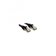 LINDY S / FTP Cat.6 Kabel,schwarz 0,5m LSOH, inkl. Testprotokoll (45601)
