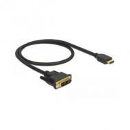 DELOCK Kabel DVI 18+1 Stecker HDMI-A Stecker 0,5 m schwarz (85581)