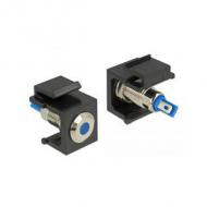 DELOCK Keystone LED blau 6 V flach schwarz (86461)