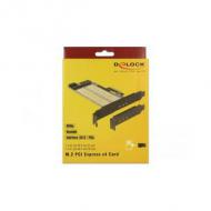 DELOCK PCI Express 4.0 x4 Karte 1 x intern M.2 Key B + 1 x intern NVMe M.2 Key M - Low Profile Formfaktor (89630)